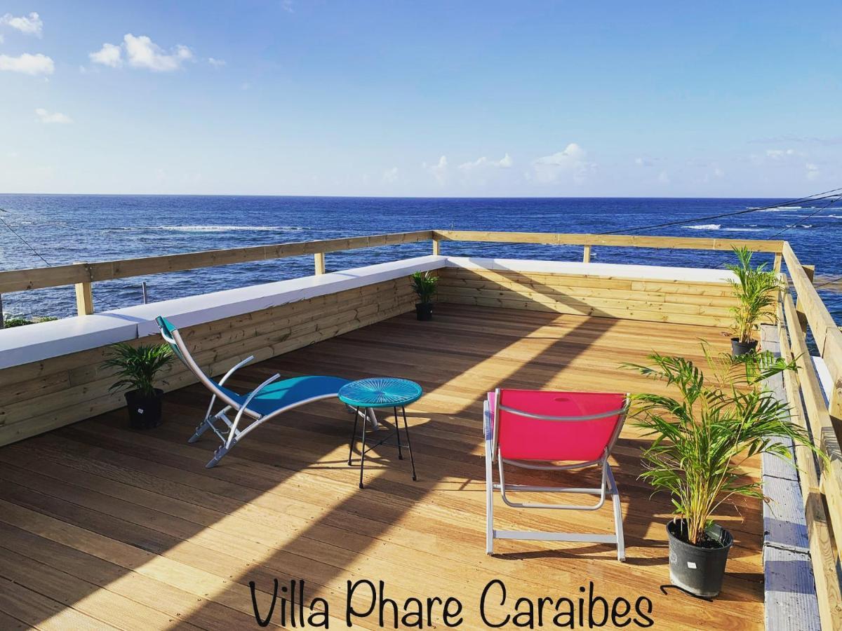 Villa Phare Caraibes Guadeloupe - Rooftop Jacuzzi & Ocean View Le Moule Kültér fotó